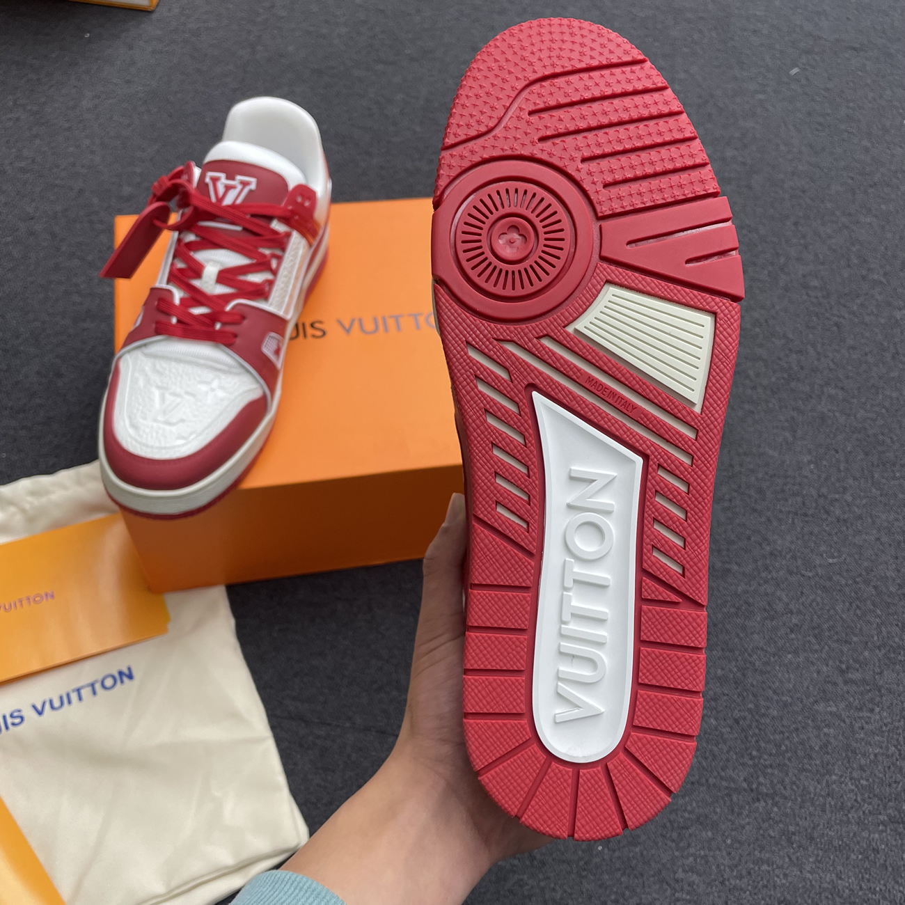 Louis Vuitton Trainer Red White 1a8pk6 (9) - www.kitistry.com