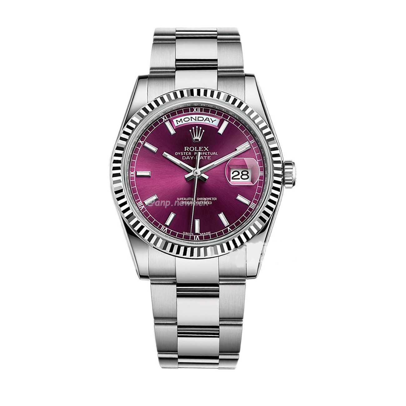 Rolex Day Date Olive Green Cherry Red Dial Bright Blue Bright Black Champagne Colour Olive Green 228239 (1) - www.kitistry.com