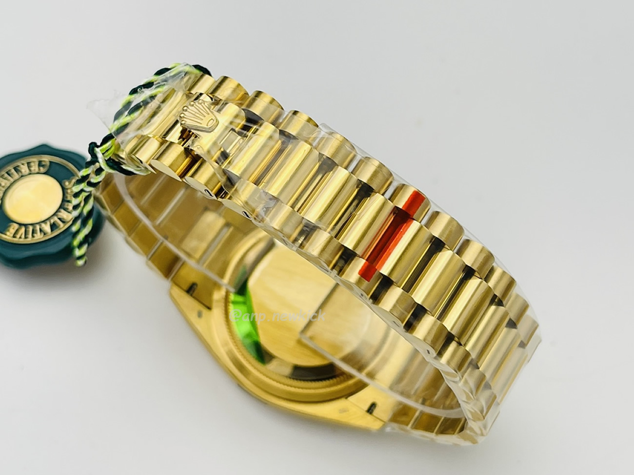 Rolex Day Date Olive Green Cherry Red Dial Bright Blue Bright Black Champagne Colour Olive Green 228239 (86) - www.kitistry.com
