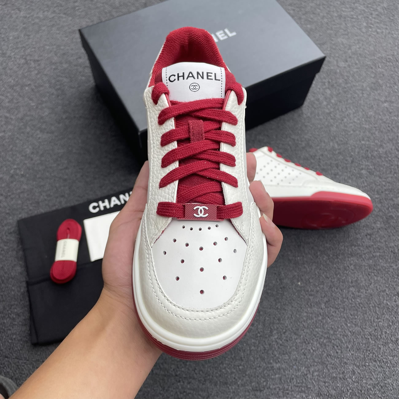 Chanel 22p Trainer White Black Burgundy Light Pink Blue (31) - www.kitistry.com Chanel 22p Trainer White Black Burgundy Light Pink Blue (31) - www.kitistry.com