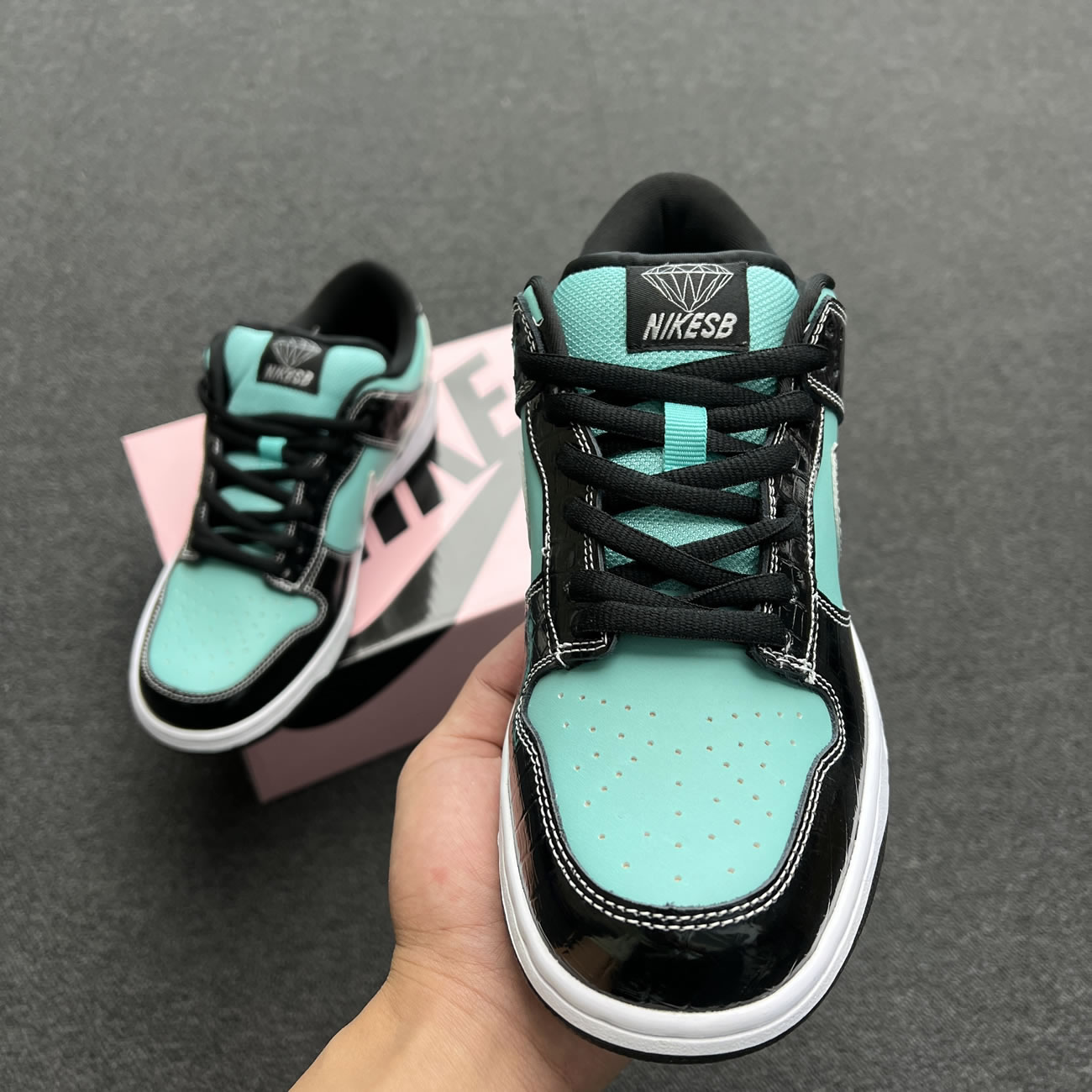 Nike Sb Dunk Low Diamond Supply Co. Aqua Blue 304292 402 (8) - www.kitistry.com