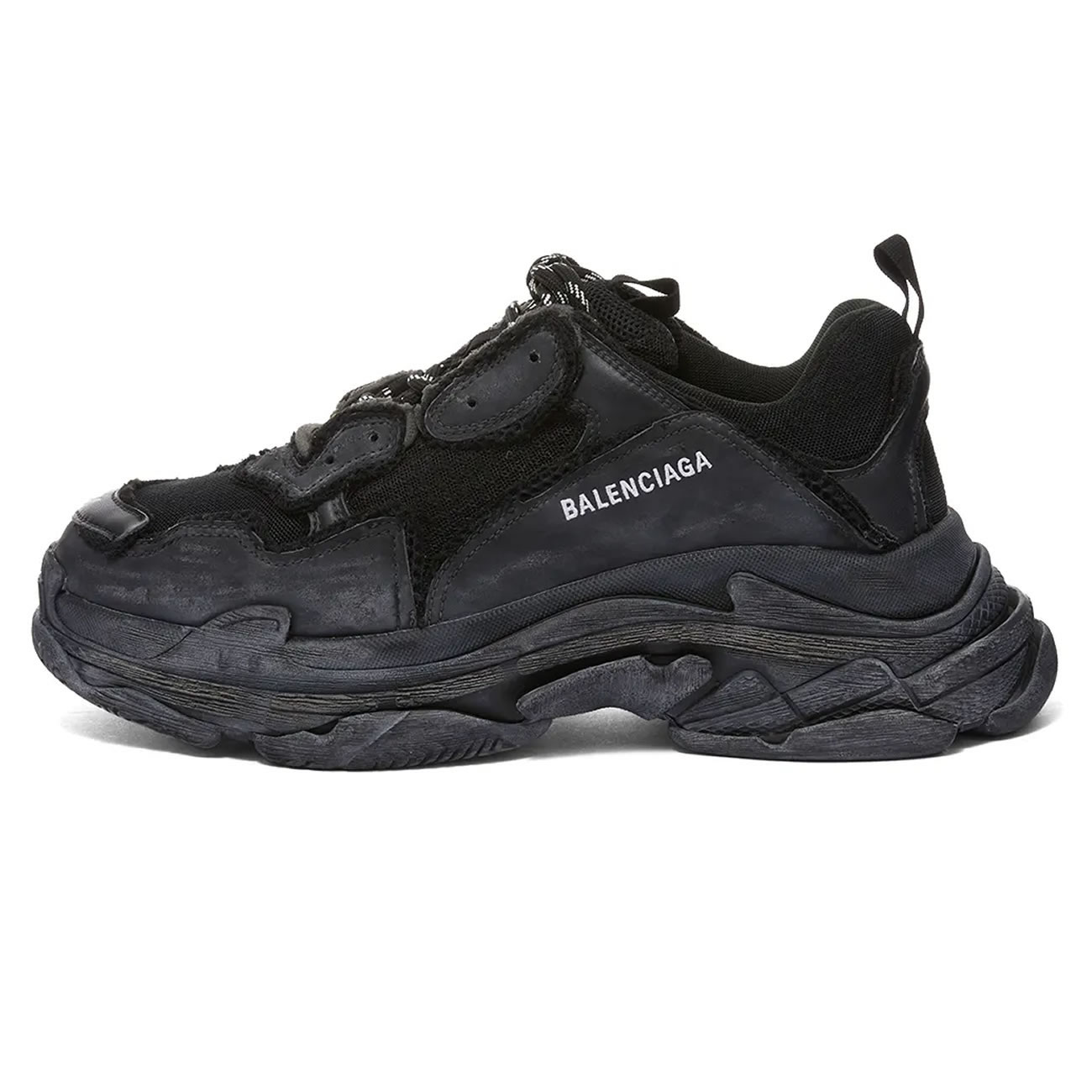 Balenciaga Triple S Triple Black 2018 Reissue Pre Distressed 512176 W09o1 1000 (8) - www.kitistry.com Balenciaga Triple S Triple Black 2018 Reissue Pre Distressed 512176 W09o1 1000 (8) - www.kitistry.com