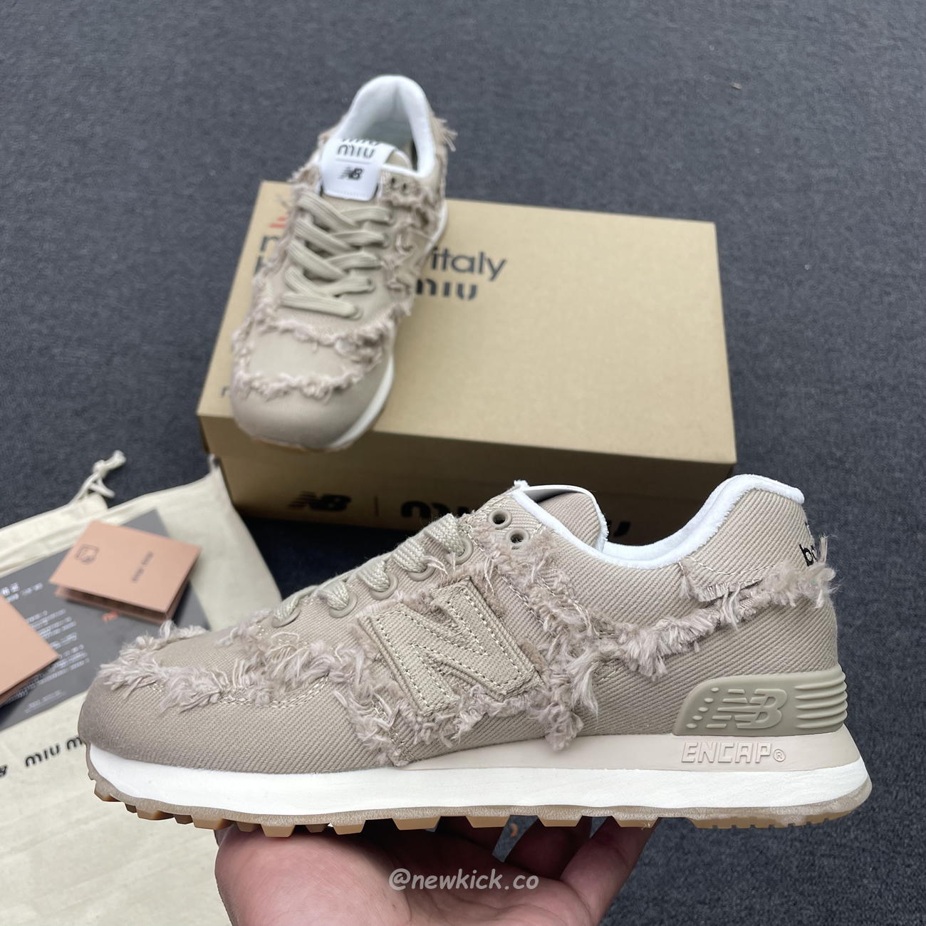 New Balance 574 Miu Miu Denim Colonial Beige (3) - www.kitistry.com