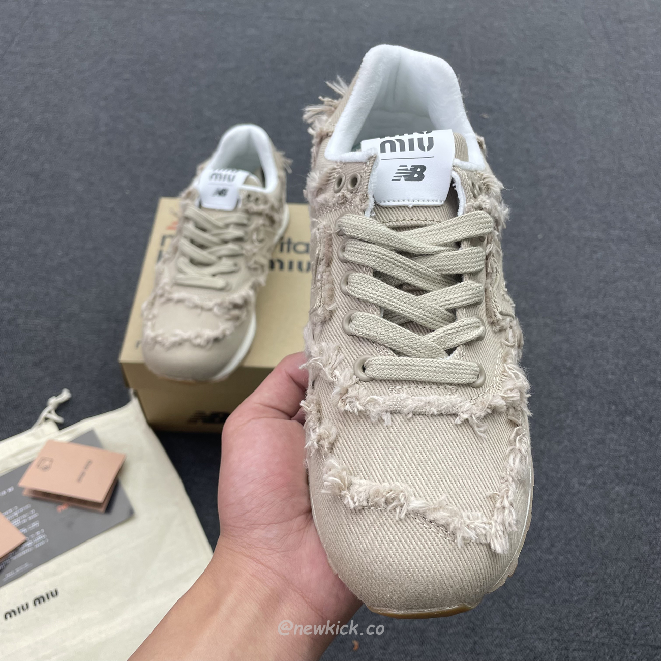 New Balance 574 Miu Miu Denim Colonial Beige (6) - www.kitistry.com