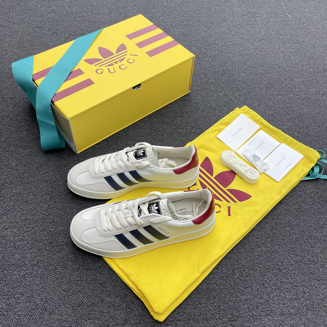 Adidas X Gucci Gazelle White 707847utt109060 (6) - www.kitistry.com