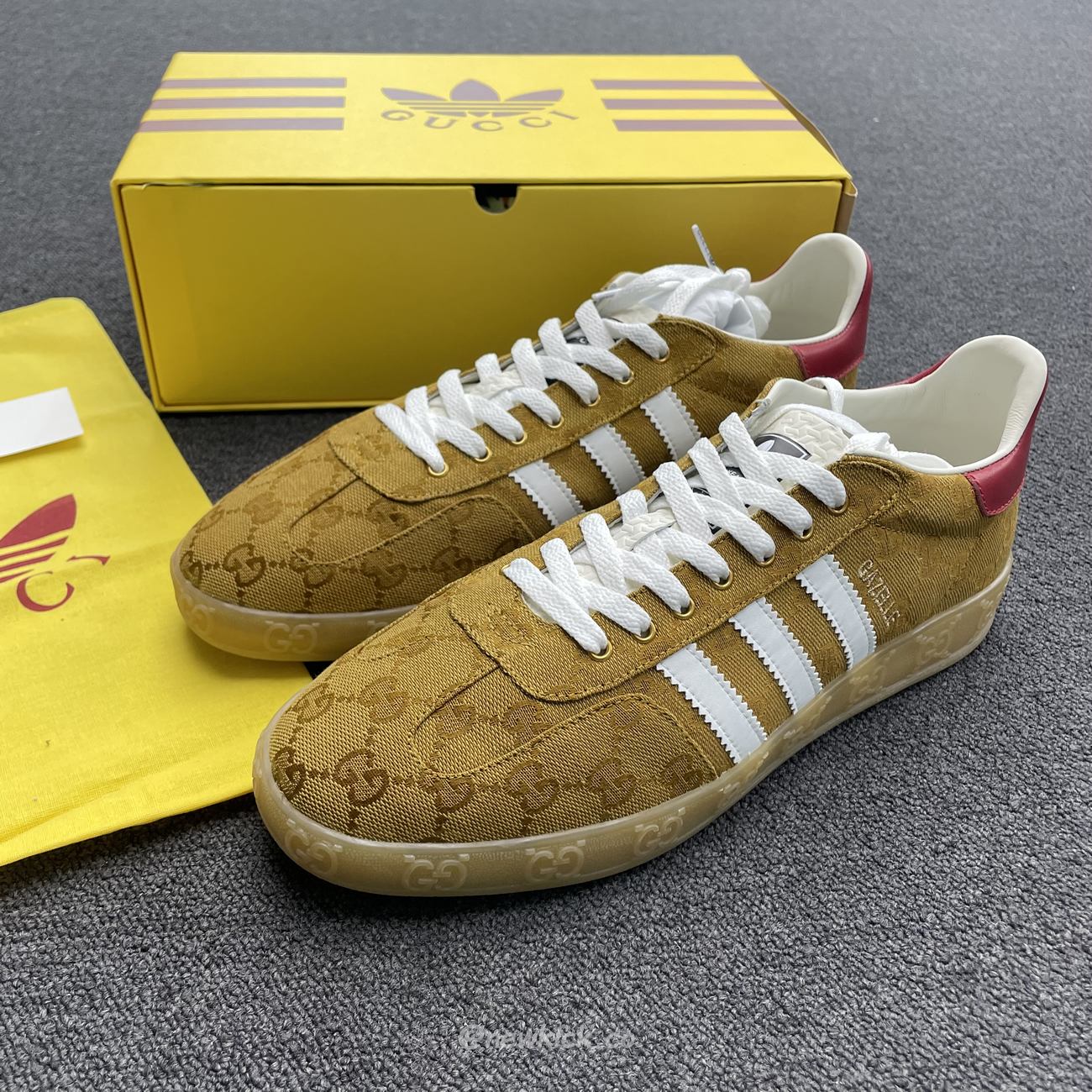 Adidas Gazelle Gucci Original Gg Beige Brown 707868 Uwv20 7162 (11) - www.kitistry.com
