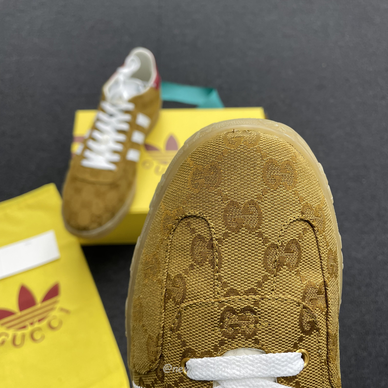 Adidas Gazelle Gucci Original Gg Beige Brown 707868 Uwv20 7162 (12) - www.kitistry.com