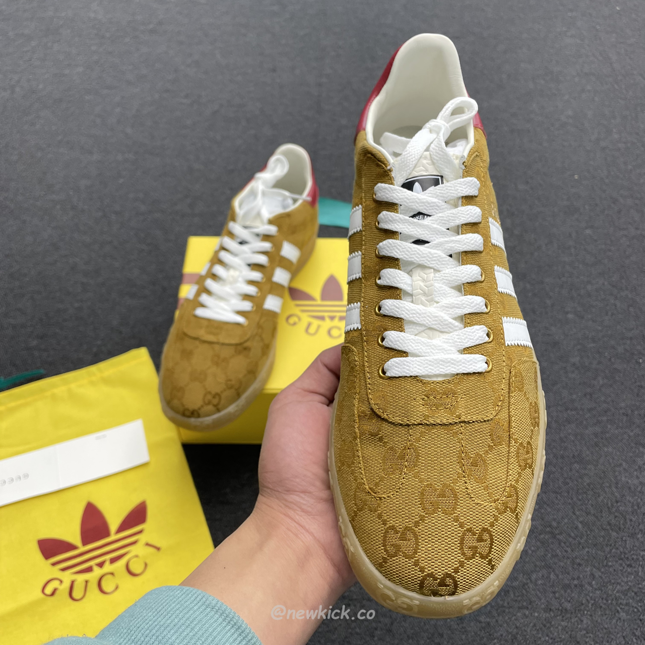 Adidas Gazelle Gucci Original Gg Beige Brown 707868 Uwv20 7162 (6) - www.kitistry.com