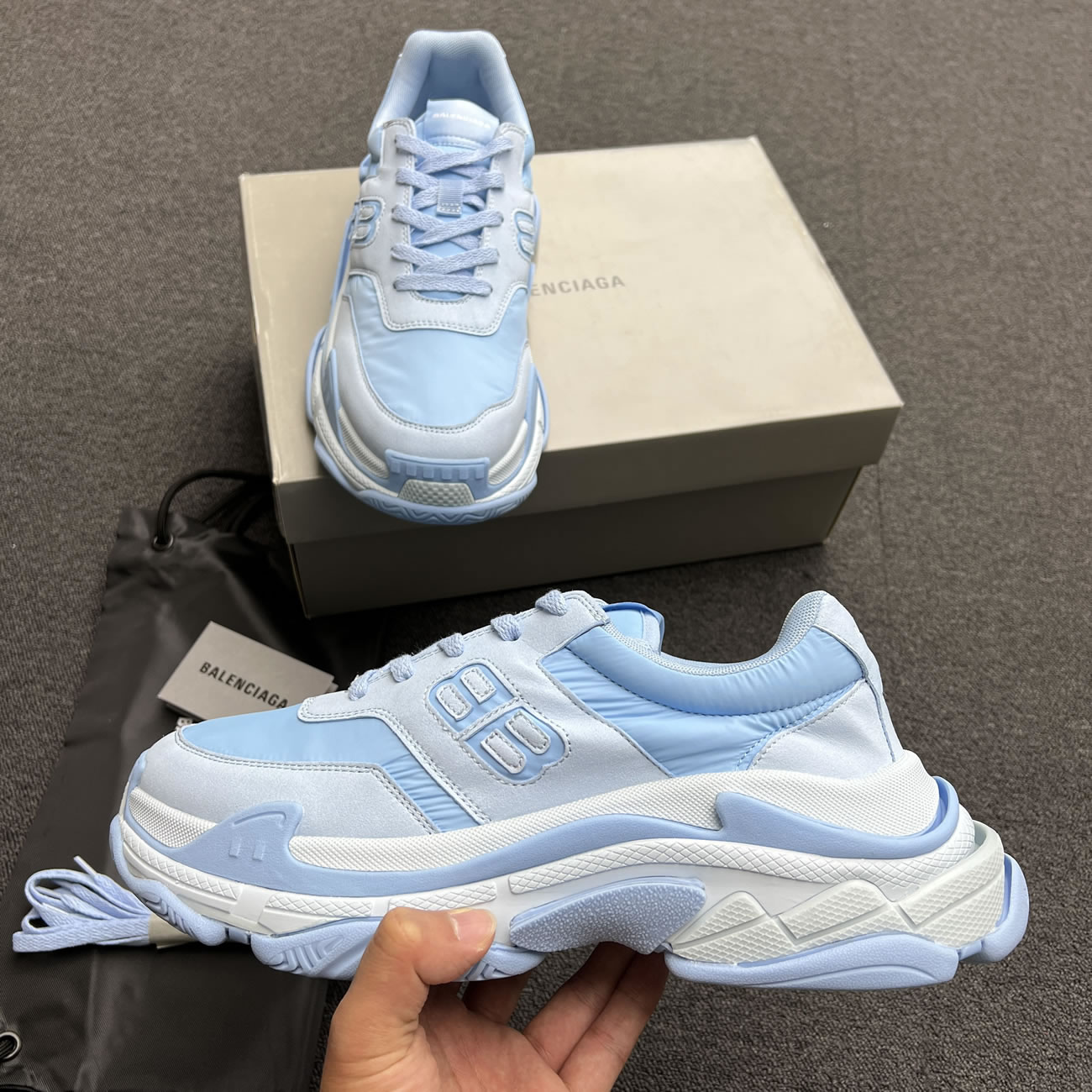 Balenciaga Triple S Nylon Black Bule 710157 W3cu1 1000 (13) - www.kitistry.com Balenciaga Triple S Nylon Black Bule 710157 W3cu1 1000 (13) - www.kitistry.com