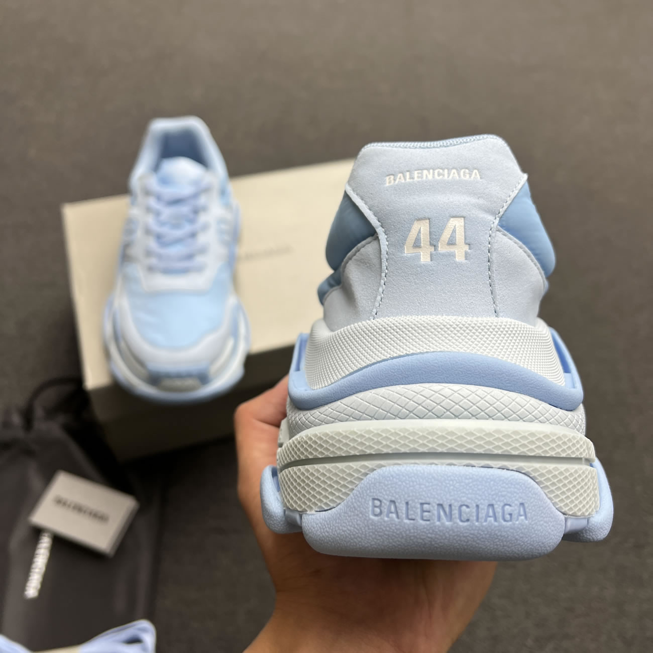 Balenciaga Triple S Nylon Black Bule 710157 W3cu1 1000 (9) - www.kitistry.com Balenciaga Triple S Nylon Black Bule 710157 W3cu1 1000 (9) - www.kitistry.com