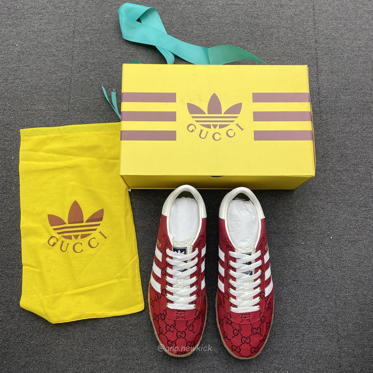 Adidas X Gucci Gazelle Original Gg Red 737967 Faaw3 6451 (2) - www.kitistry.com