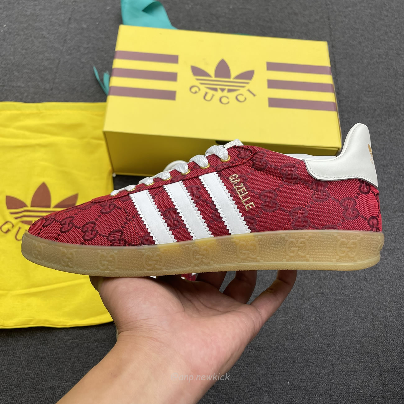 Adidas X Gucci Gazelle Original Gg Red 737967 Faaw3 6451 (4) - www.kitistry.com