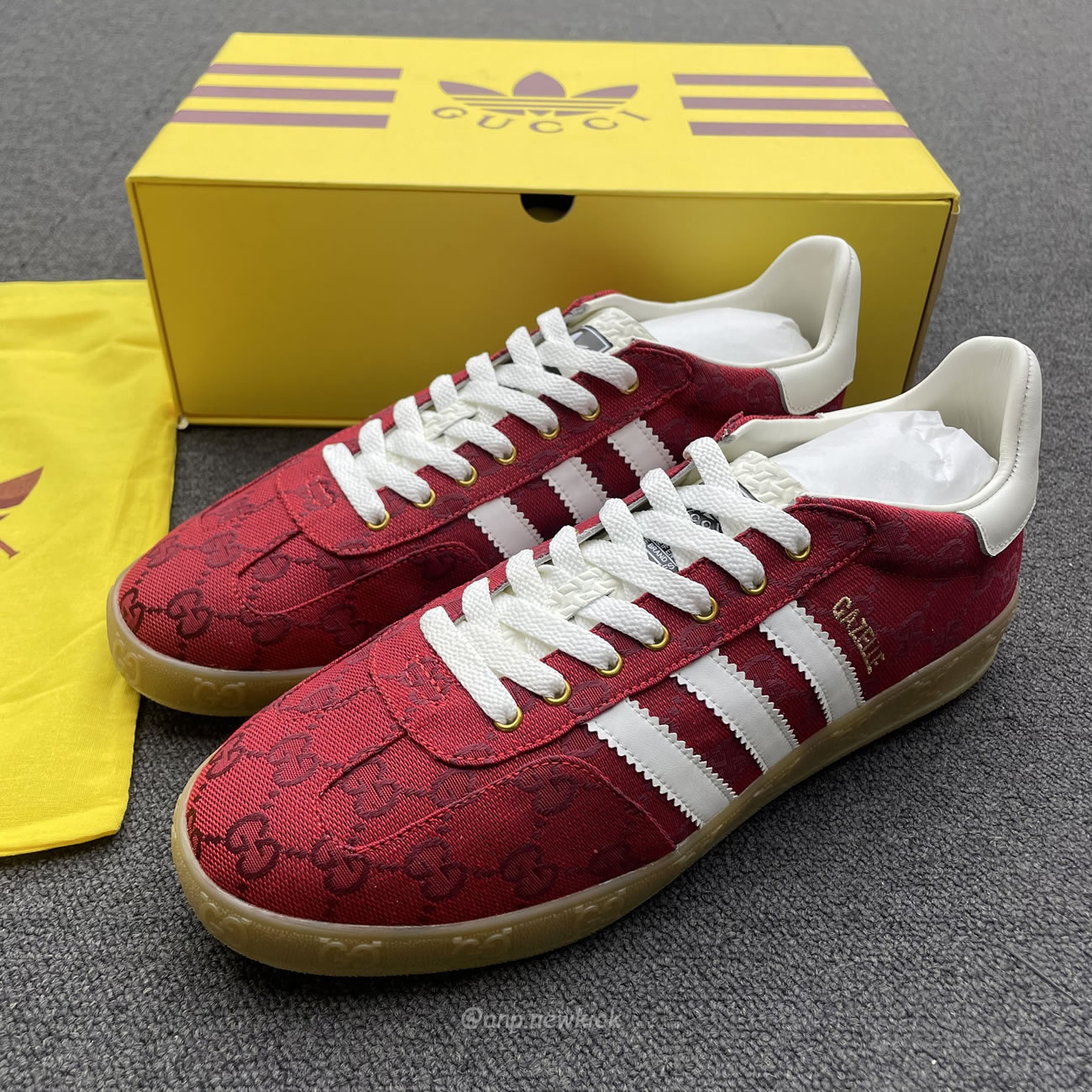 Adidas X Gucci Gazelle Original Gg Red 737967 Faaw3 6451 (7) - www.kitistry.com