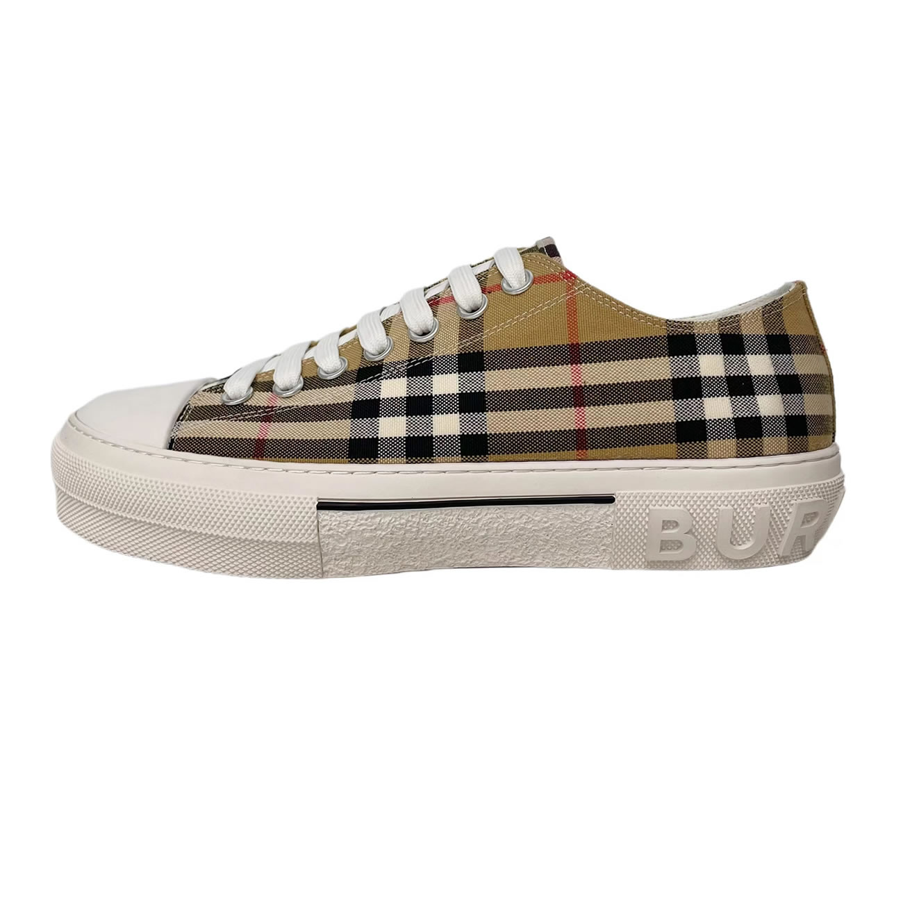 Burberry Vintage Check Cotton Sneakers Archive Beige White W 80505061 (1) - www.kitistry.com Burberry Vintage Check Cotton Sneakers Archive Beige White W 80505061 (1) - www.kitistry.com