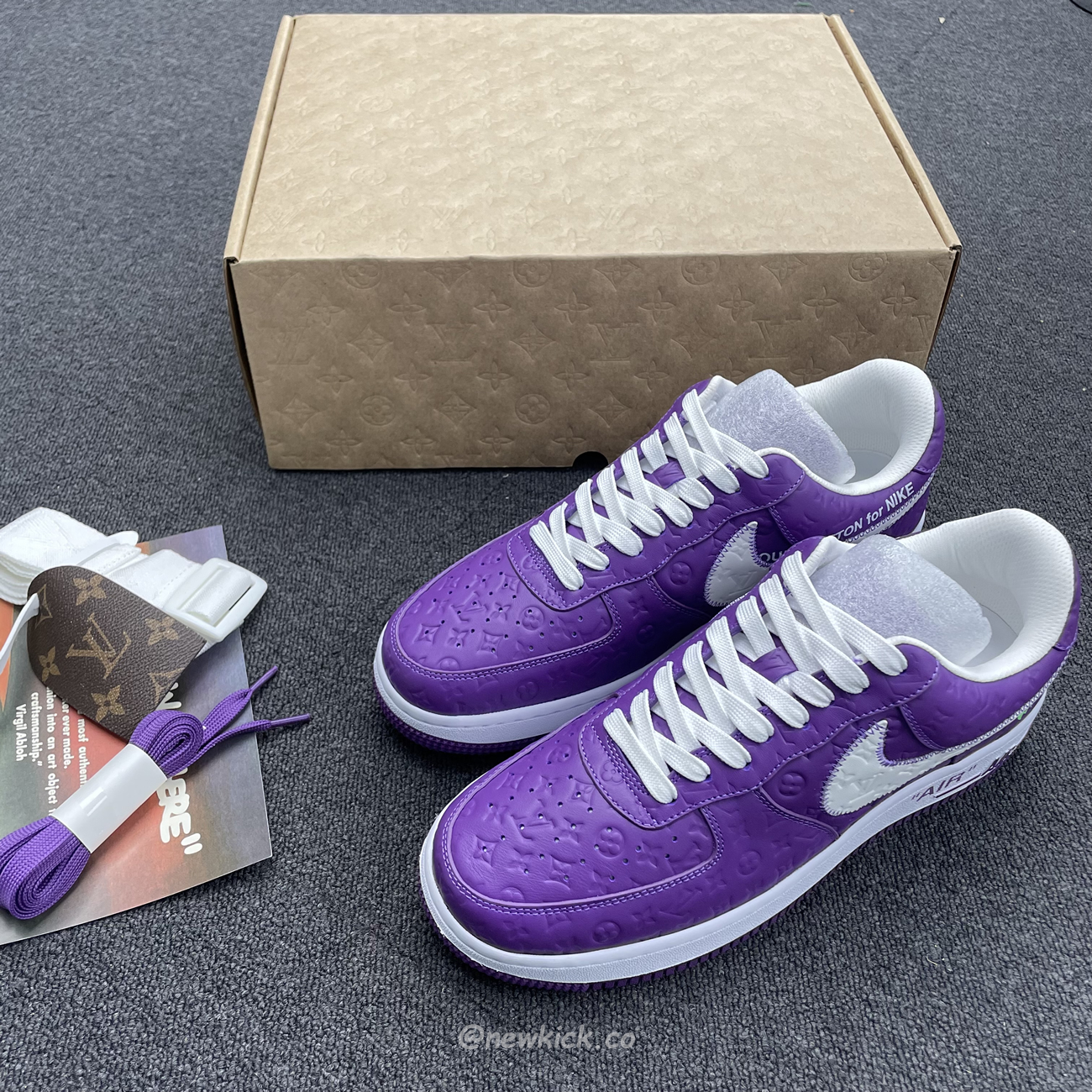 Lv X Nike Air Force 1 Low Purple (2) - www.kitistry.com