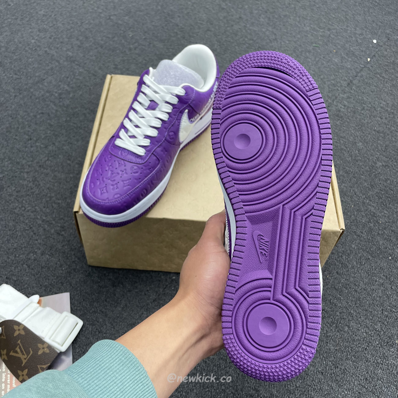 Lv X Nike Air Force 1 Low Purple (3) - www.kitistry.com