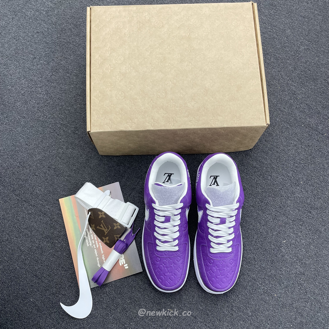 Lv X Nike Air Force 1 Low Purple (5) - www.kitistry.com