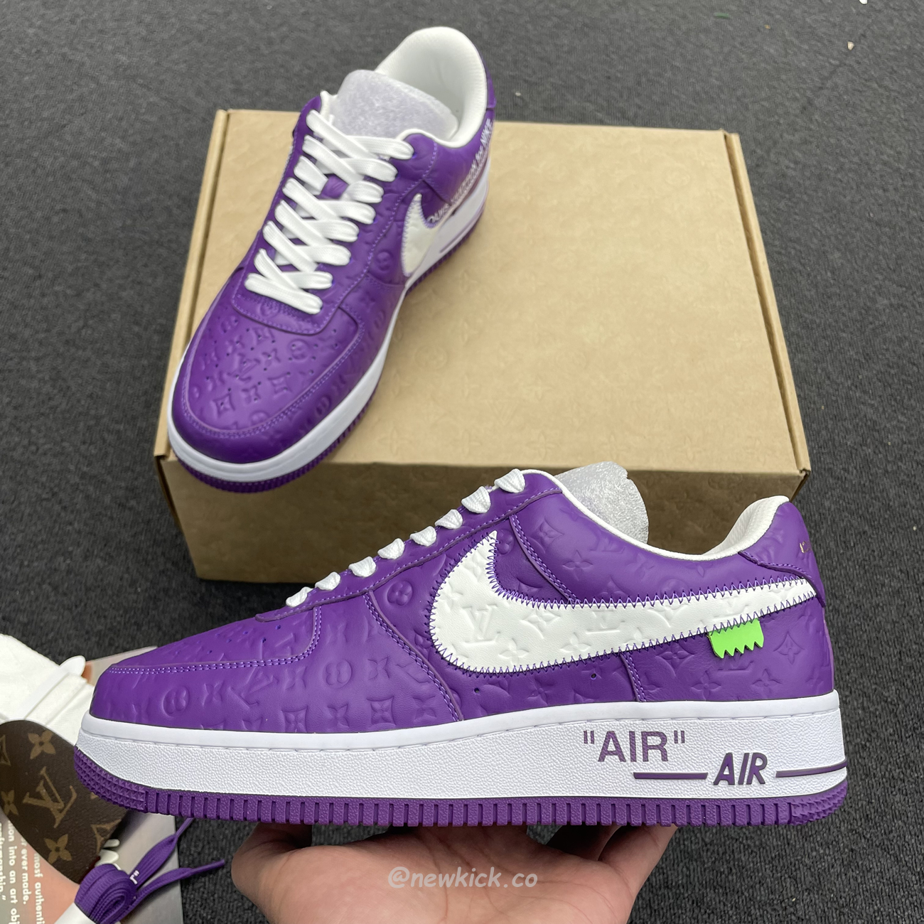 Lv X Nike Air Force 1 Low Purple (7) - www.kitistry.com