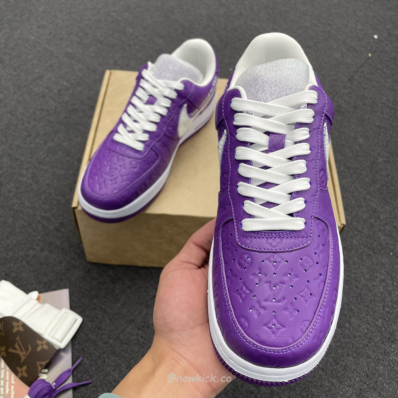 Lv X Nike Air Force 1 Low Purple (8) - www.kitistry.com