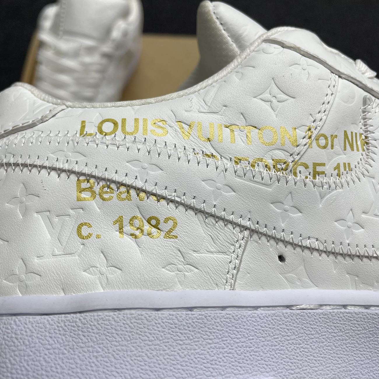 Lv X Nike Air Force 1 Low White Ae5u3bmi61m90 (12) - www.kitistry.com