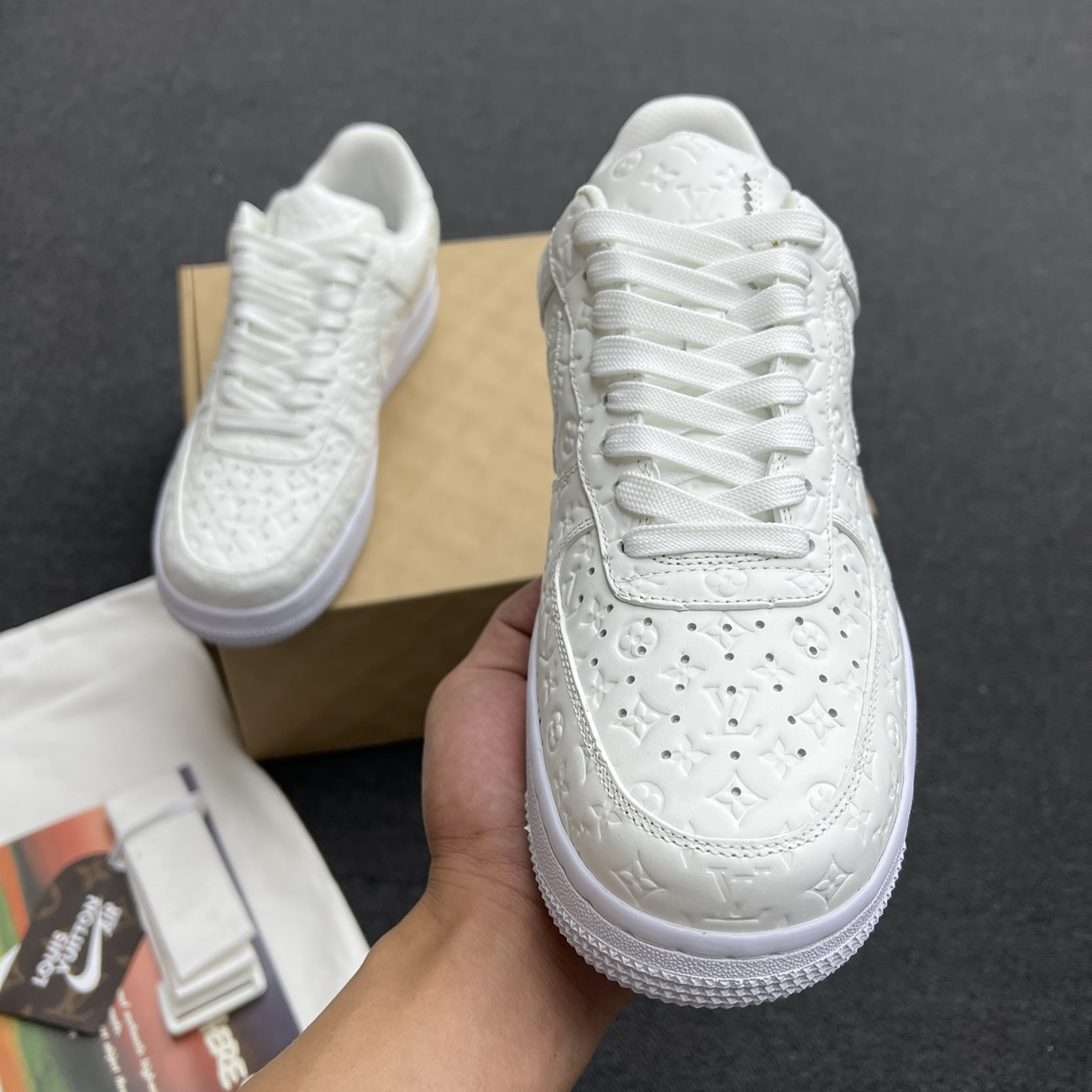 Lv X Nike Air Force 1 Low White Ae5u3bmi61m90 (4) - www.kitistry.com