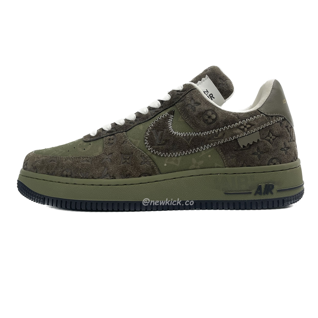 Lv X Nike Air Force 1 Low Green (1) - www.kitistry.com