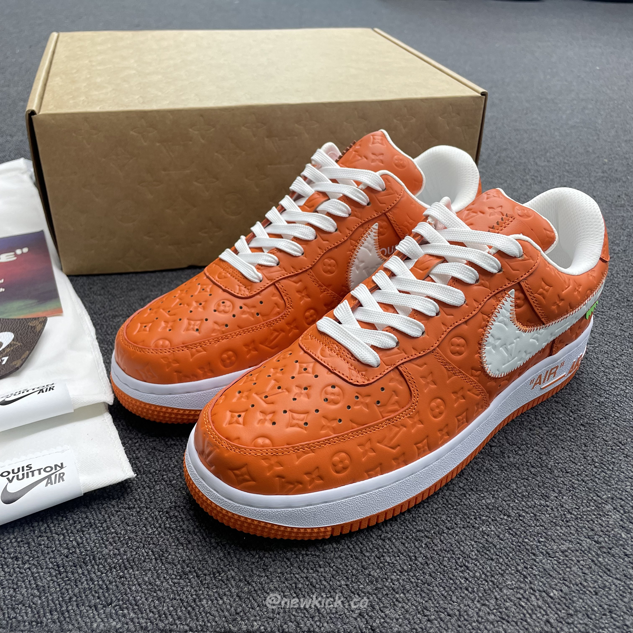 Lv X Nike Air Force 1 Low Orange (2) - www.kitistry.com