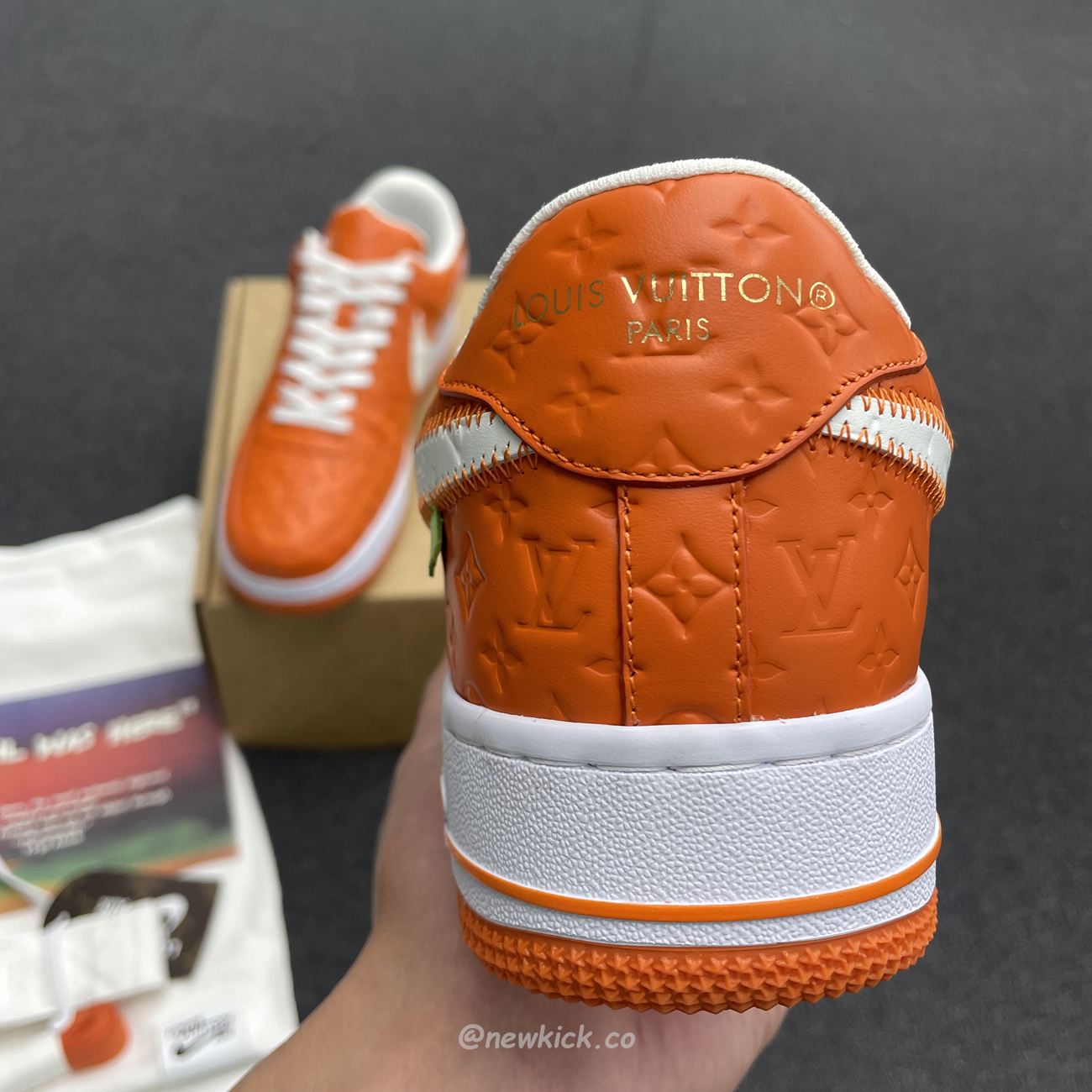 Lv X Nike Air Force 1 Low Orange (3) - www.kitistry.com