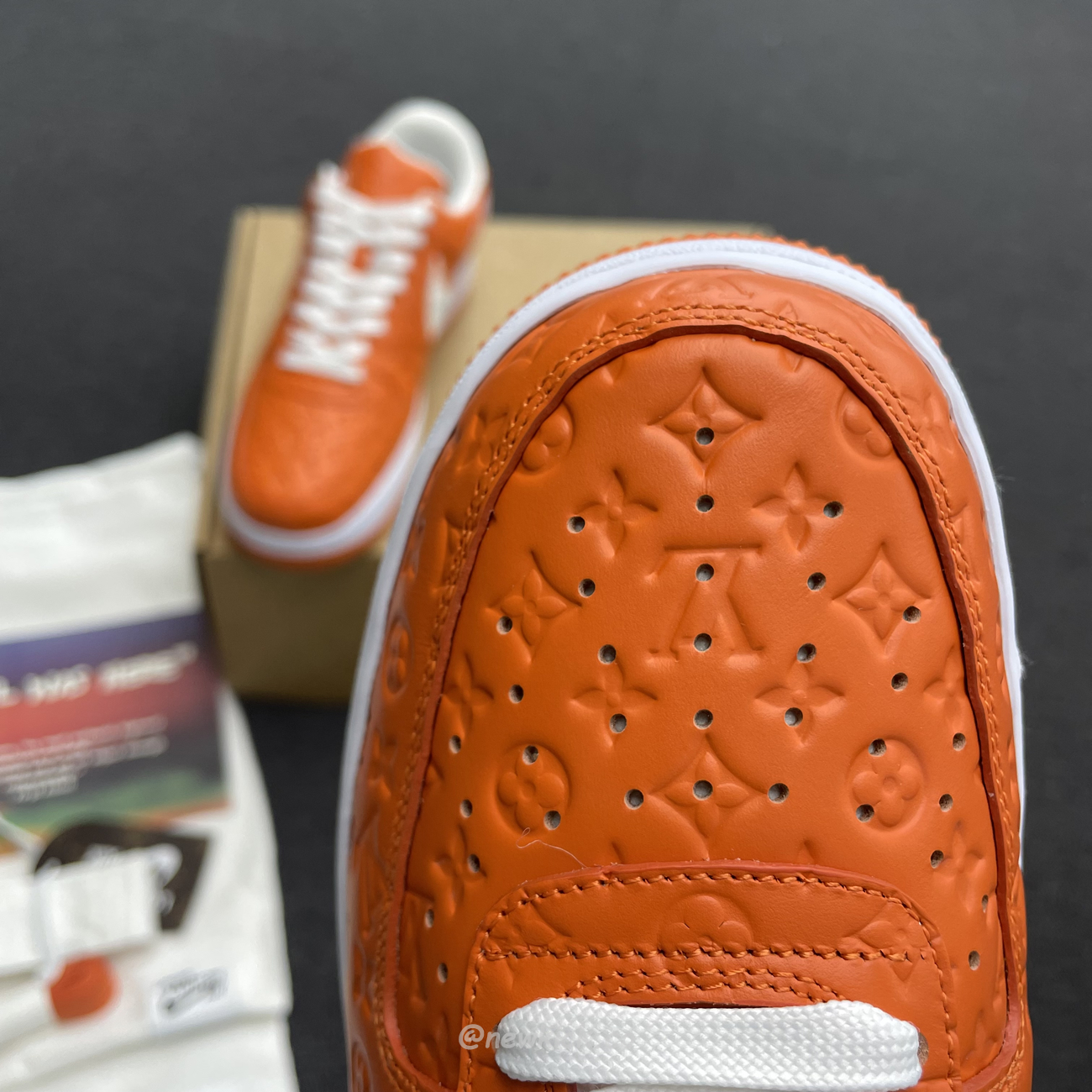 Lv X Nike Air Force 1 Low Orange (5) - www.kitistry.com