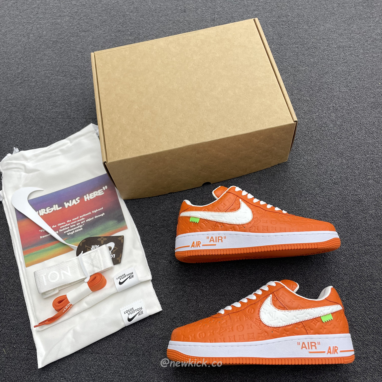 Lv X Nike Air Force 1 Low Orange (6) - www.kitistry.com