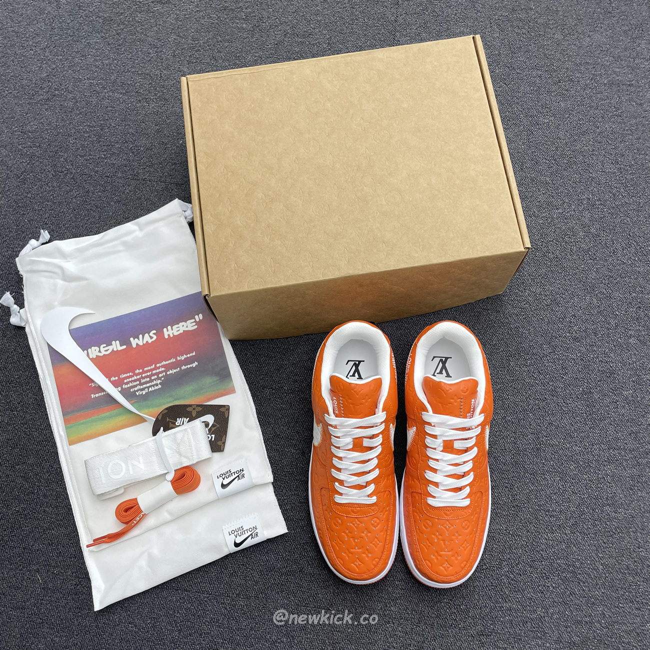 Lv X Nike Air Force 1 Low Orange (7) - www.kitistry.com