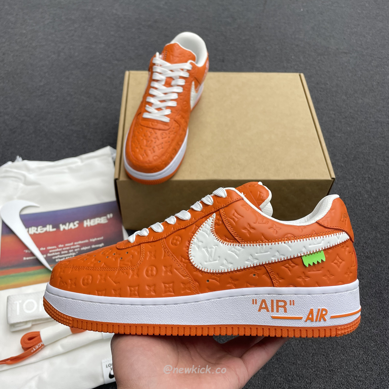 Lv X Nike Air Force 1 Low Orange (8) - www.kitistry.com