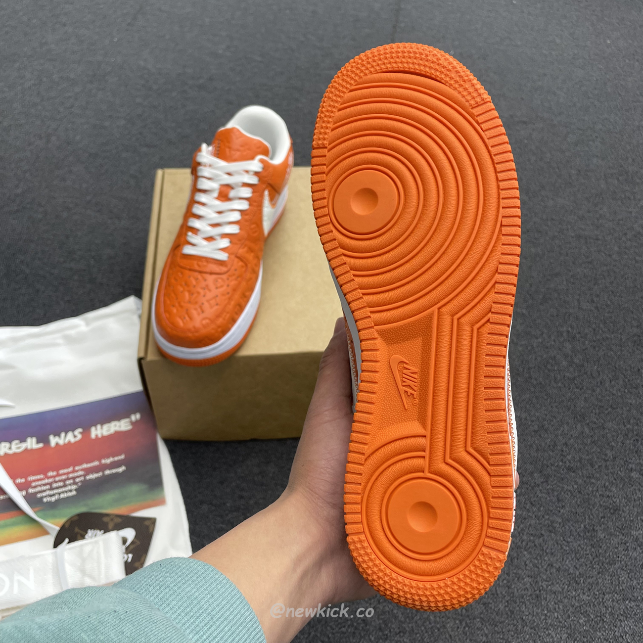 Lv X Nike Air Force 1 Low Orange (9) - www.kitistry.com