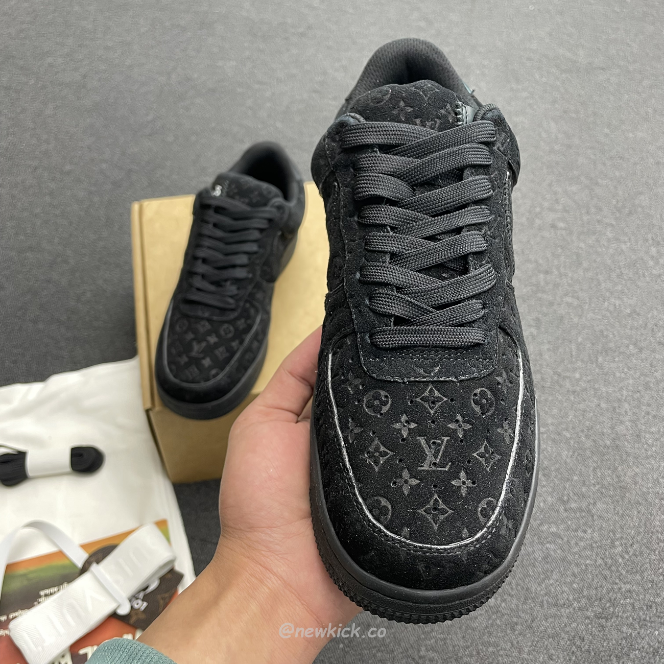 Louis Vuitton Nike Air Force 1 Low By Virgil Abloh Black (10) - www.kitistry.com
