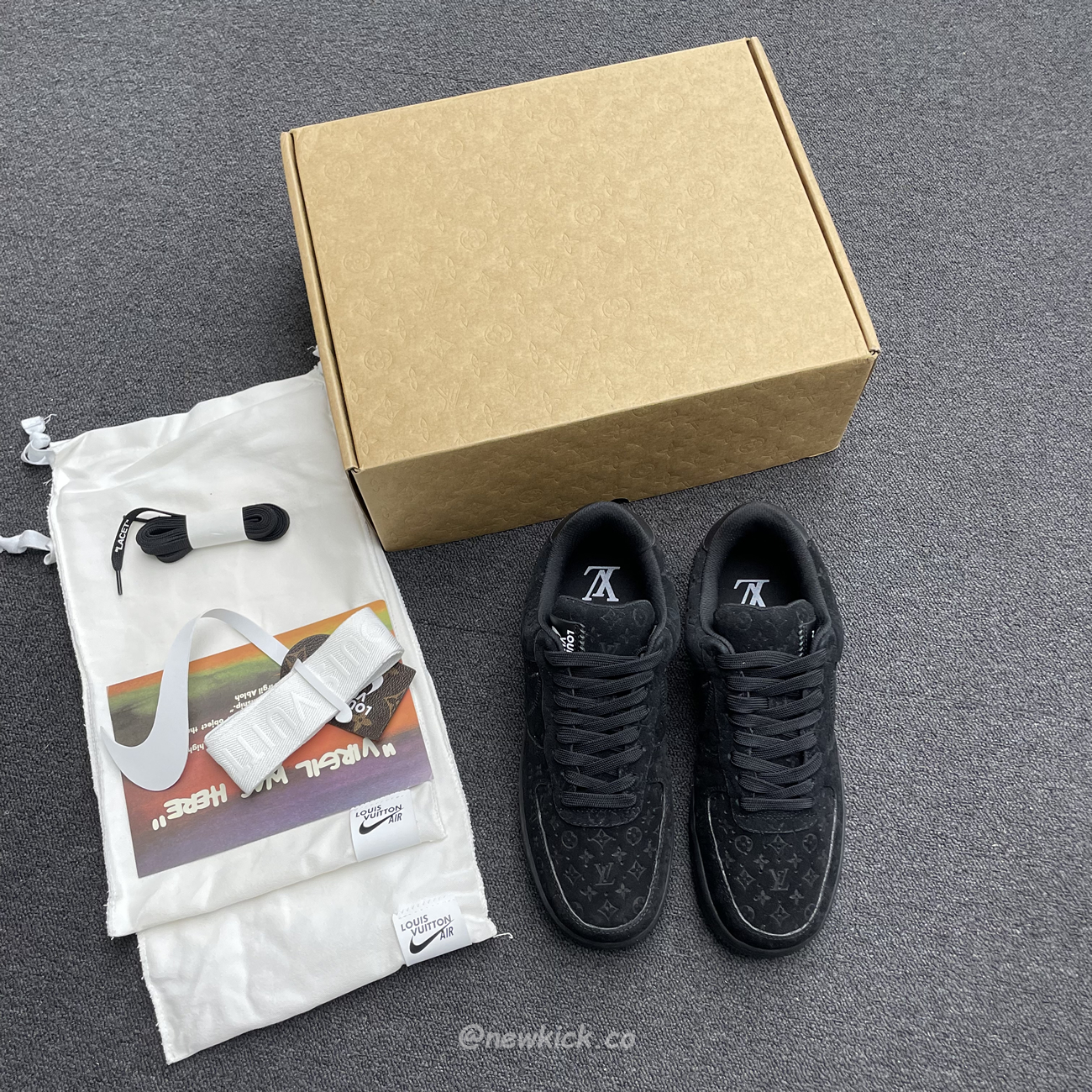 Louis Vuitton Nike Air Force 1 Low By Virgil Abloh Black (11) - www.kitistry.com