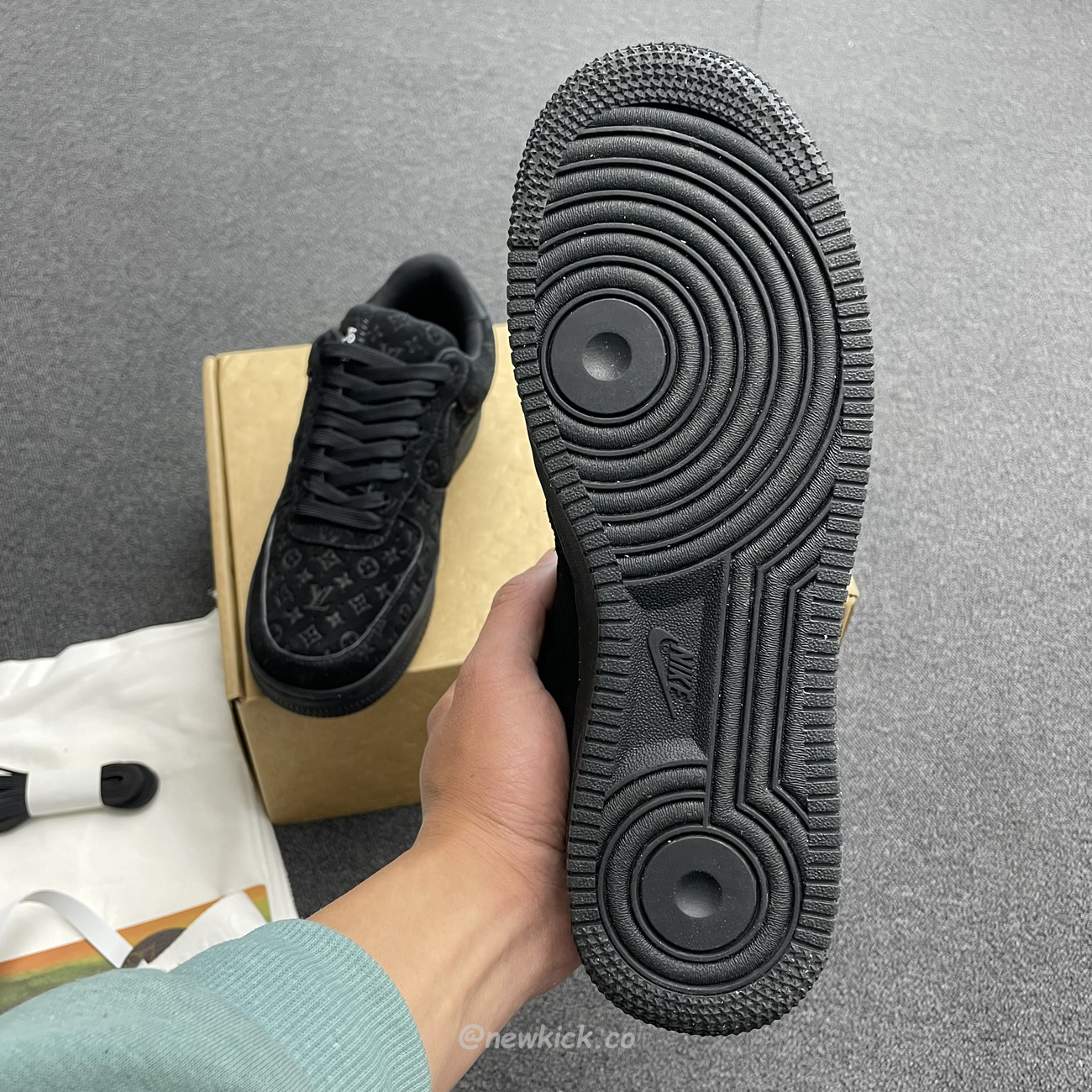 Louis Vuitton Nike Air Force 1 Low By Virgil Abloh Black (12) - www.kitistry.com