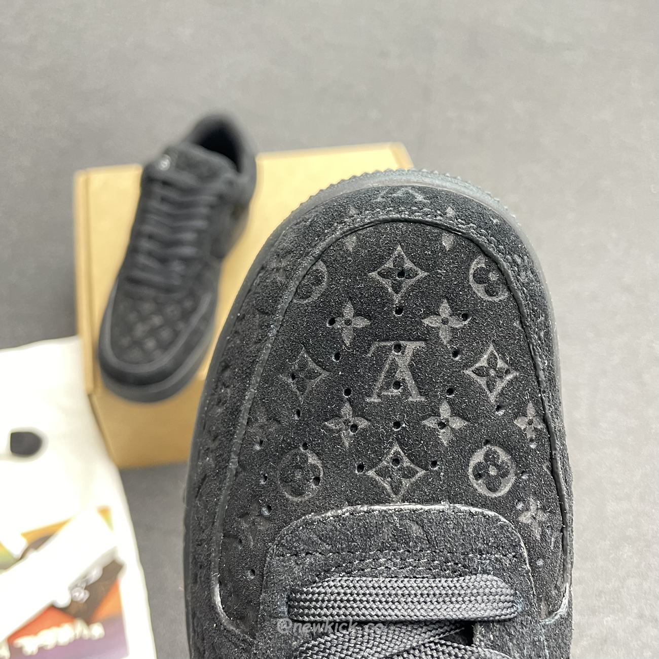 Louis Vuitton Nike Air Force 1 Low By Virgil Abloh Black (13) - www.kitistry.com