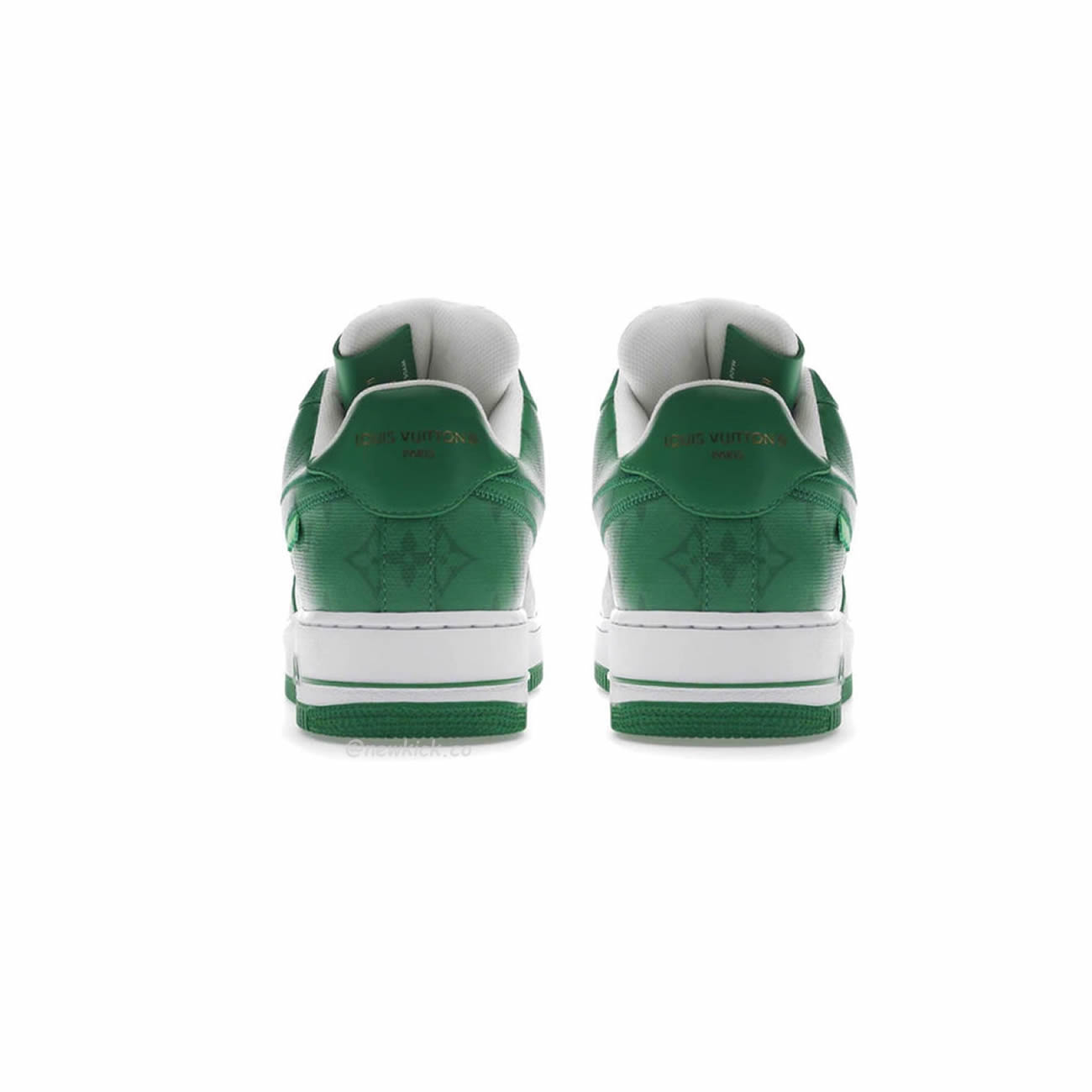 Louis Vuitton Nike Air Force 1 Low By Virgil Abloh White Green Royal (23) - www.kitistry.com