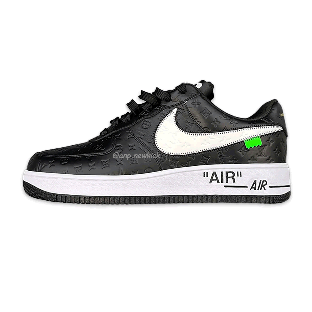 Louis Vuitton Nike Air Force 1 Low By Virgil Abloh White Black (1) - www.kitistry.com