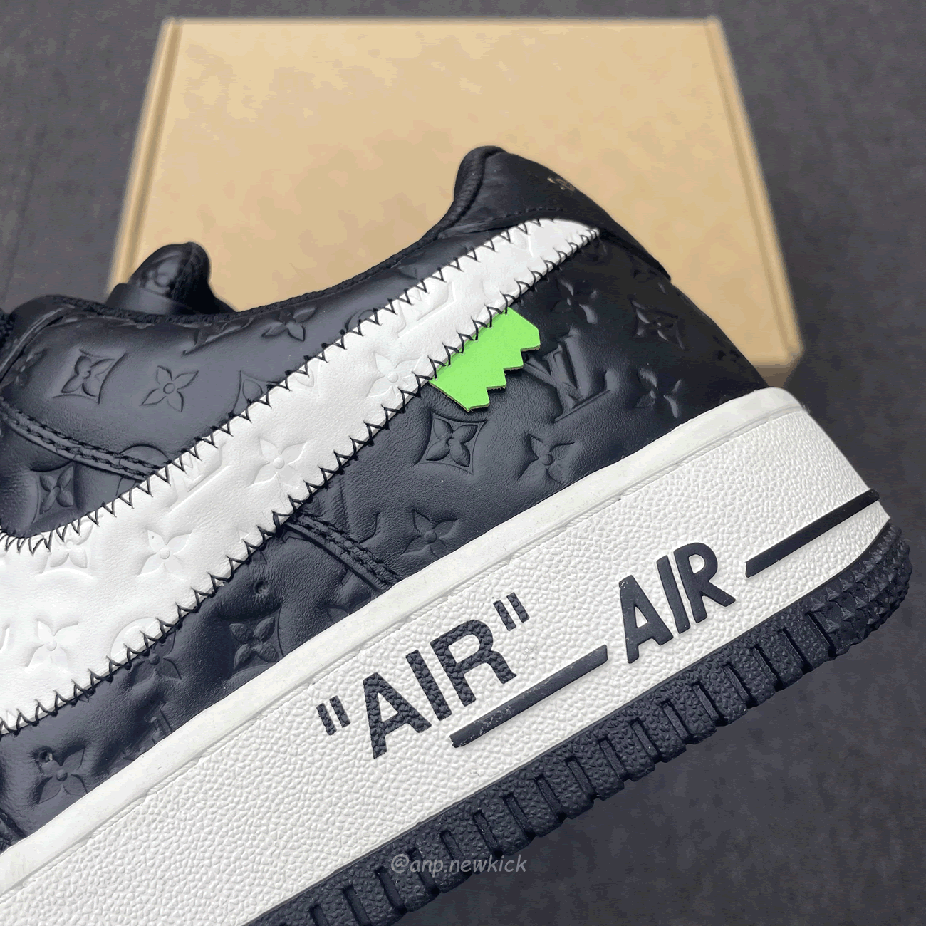 Louis Vuitton Nike Air Force 1 Low By Virgil Abloh White Black (5) - www.kitistry.com