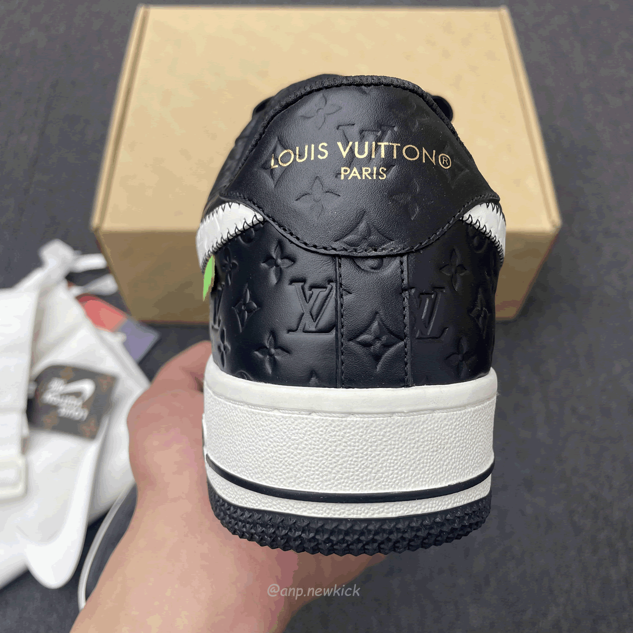 Louis Vuitton Nike Air Force 1 Low By Virgil Abloh White Black (9) - www.kitistry.com