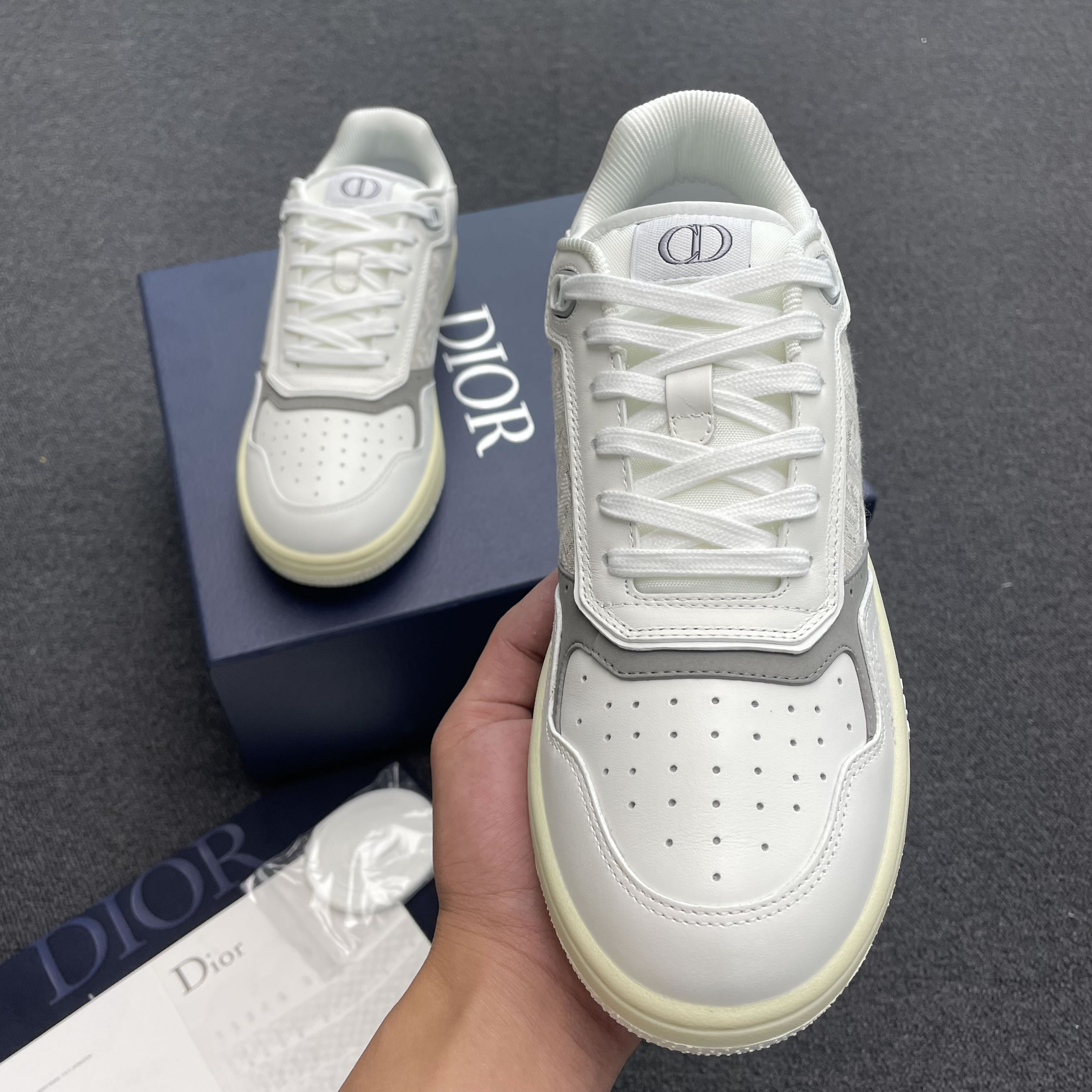 Dior B27 Low Gray White Beige Black 3sn272zir H165 H173 H965 H068 (17) - www.kitistry.com