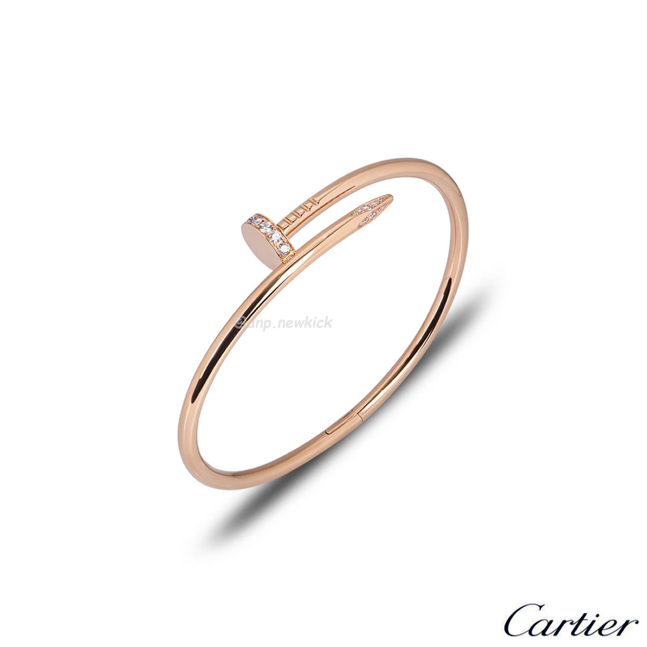 Cartier Rose Gold Silver Diamond Juste Un Clou Bracelet Size 16 B6048516 (1) - www.kitistry.com Cartier Rose Gold Silver Diamond Juste Un Clou Bracelet Size 16 B6048516 (1) - www.kitistry.com