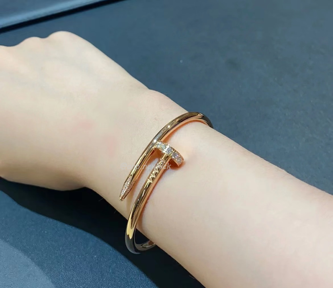 Cartier Rose Gold Silver Diamond Juste Un Clou Bracelet Size 16 B6048516 (2) - www.kitistry.com Cartier Rose Gold Silver Diamond Juste Un Clou Bracelet Size 16 B6048516 (2) - www.kitistry.com