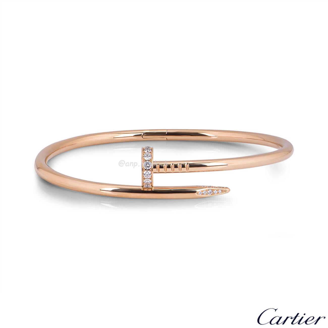 Cartier Rose Gold Silver Diamond Juste Un Clou Bracelet Size 16 B6048516 (4) - www.kitistry.com Cartier Rose Gold Silver Diamond Juste Un Clou Bracelet Size 16 B6048516 (4) - www.kitistry.com