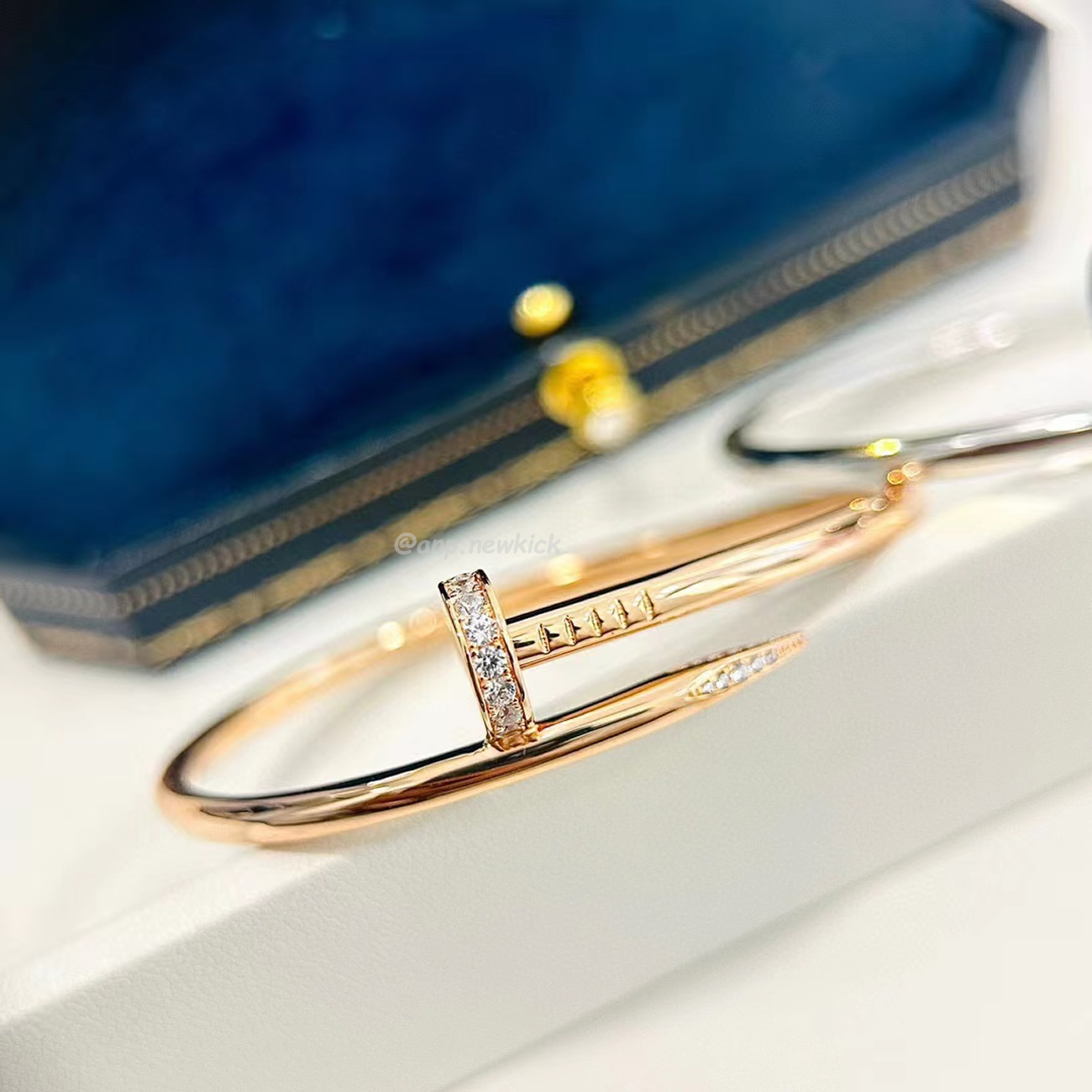 Cartier Rose Gold Silver Diamond Juste Un Clou Bracelet Size 16 B6048516 (8) - www.kitistry.com Cartier Rose Gold Silver Diamond Juste Un Clou Bracelet Size 16 B6048516 (8) - www.kitistry.com