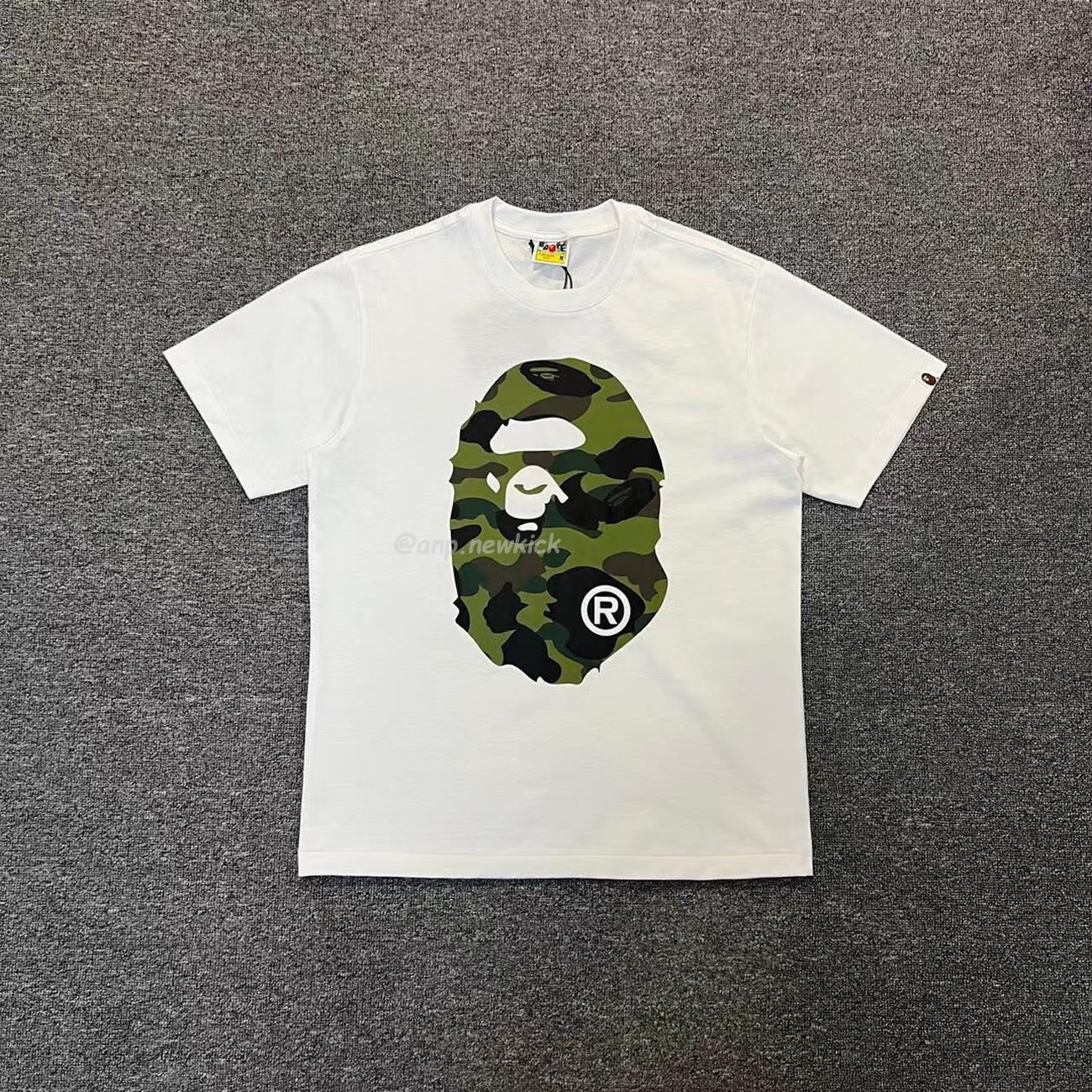Bape Color Camo Big Ape Head Tee White Black White Green (14) - www.kitistry.com Bape Color Camo Big Ape Head Tee White Black White Green (14) - www.kitistry.com