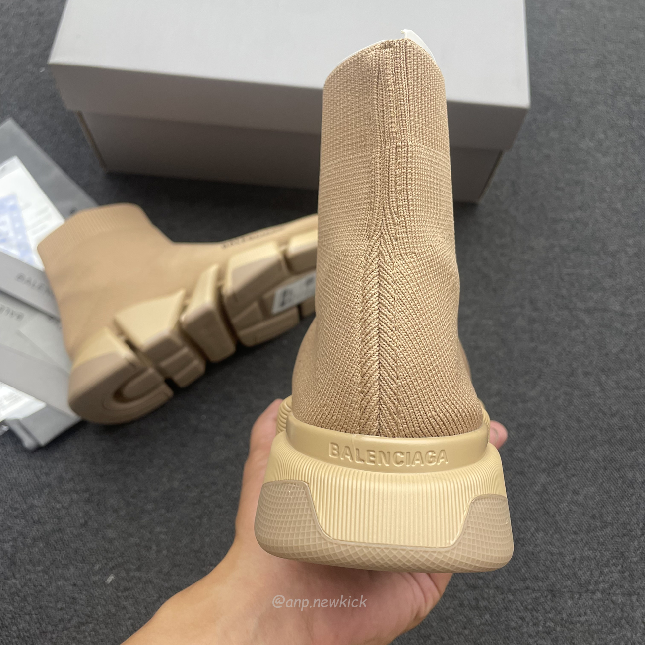 Balenciaga Speed 2.0 Beige Knit Sole Sock Sneakers (6) - www.kitistry.com Balenciaga Speed 2.0 Beige Knit Sole Sock Sneakers (6) - www.kitistry.com