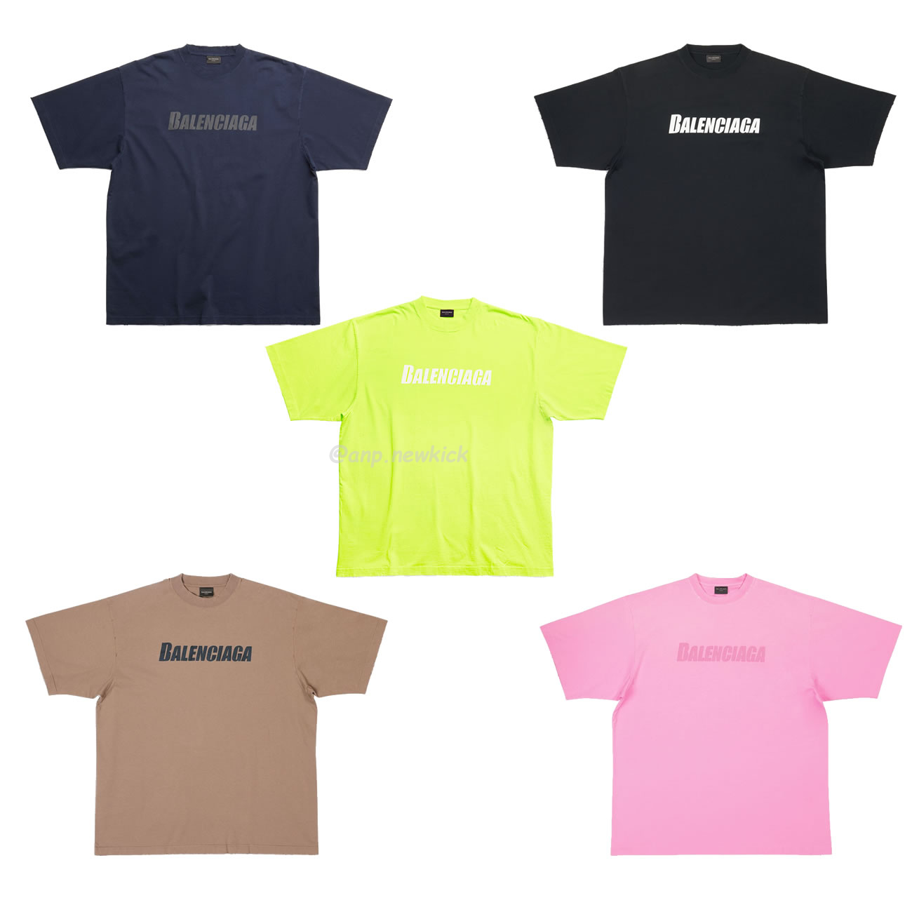 Balenciaga Vintage Sweatshirt T Shirt Navy Blue Black Pink Green Brown (1) - www.kitistry.com