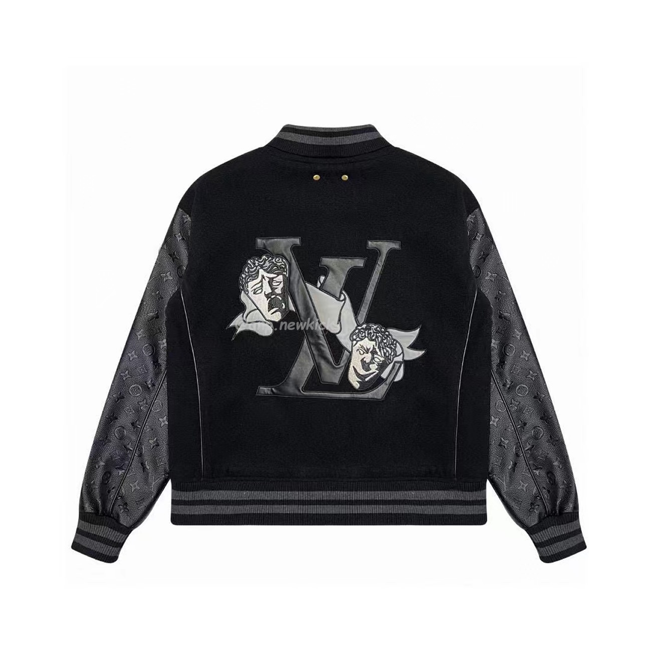 Louis Vuitton Dark Clown Reversible Men Panel Leather Baseball Jersey (2) - www.kitistry.com Louis Vuitton Dark Clown Reversible Men Panel Leather Baseball Jersey (2) - www.kitistry.com